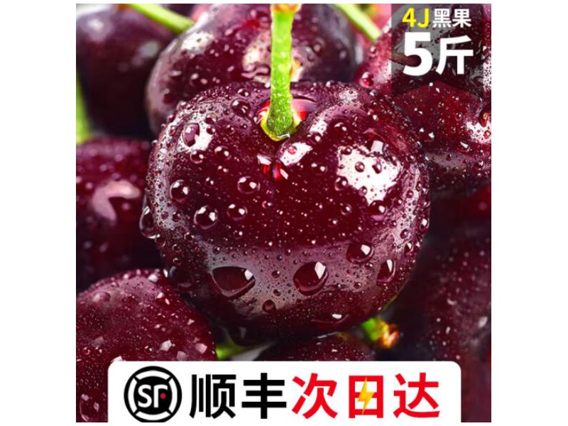 【顺丰空运】国产车厘子5kg 大连樱桃美早 正宗5jjjj级车厘子2.5kg5斤大樱桃10斤水果 实惠中果26mm-28mm 1000g